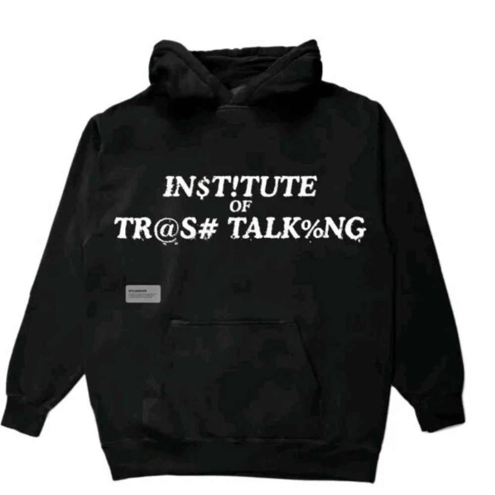 Students Golf Men's Institute Pullover Hoodie Long Sleeve Black Size Med Nwt